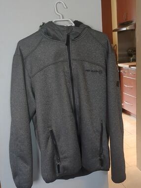 Free Country Men's Charcoal Full-Zip Hooded Jacket